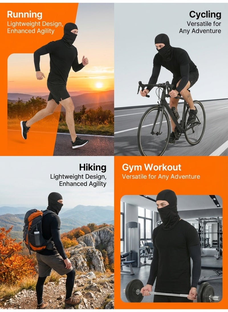 MS MIN Cycling Protective Gear Full Face Mask – Breathable, UV Protection, Lightweight Outdoor Mask for Motorcycle, Skiing & Running - Image 3